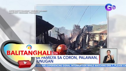 37 na pamilya sa Coron, Palawan, nasunugan | BT