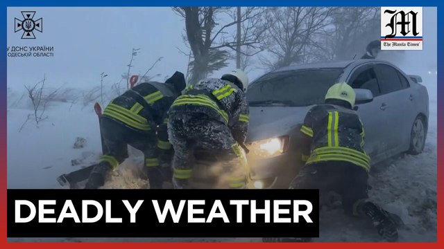 Snow storms leave 10 dead in southern Ukraine as extreme weather hits region