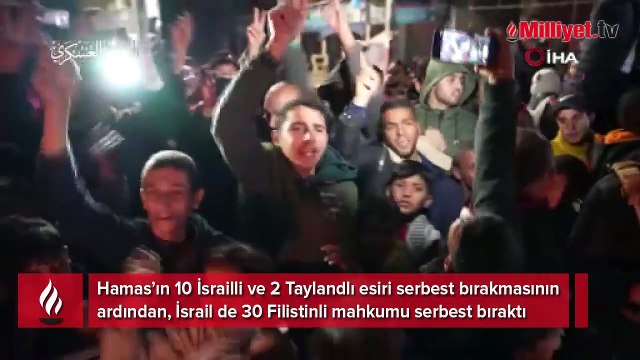 Hamas, 10 İsrailli ve 2 yabancı uyruklu esiri serbest bıraktı