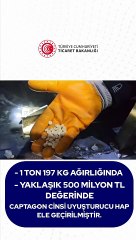 Ticaret Bakanlığı ve MİT'ten ortak operasyon: 1,2 ton uyuşturucu ele geçirildi