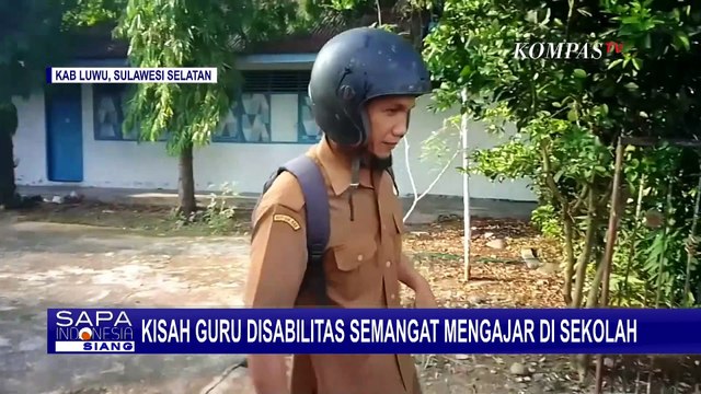 Kisah Muhammad Aliah, Guru Disabilitas di Luwu Semangat Mengajar di Sekolah
