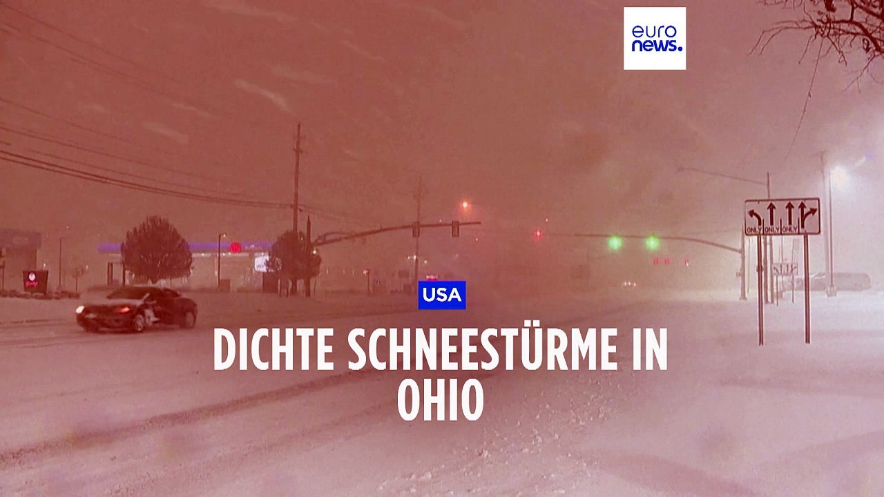 Schneesturm in Ohio: Es wurden Wetterwarnungen ausgerufen