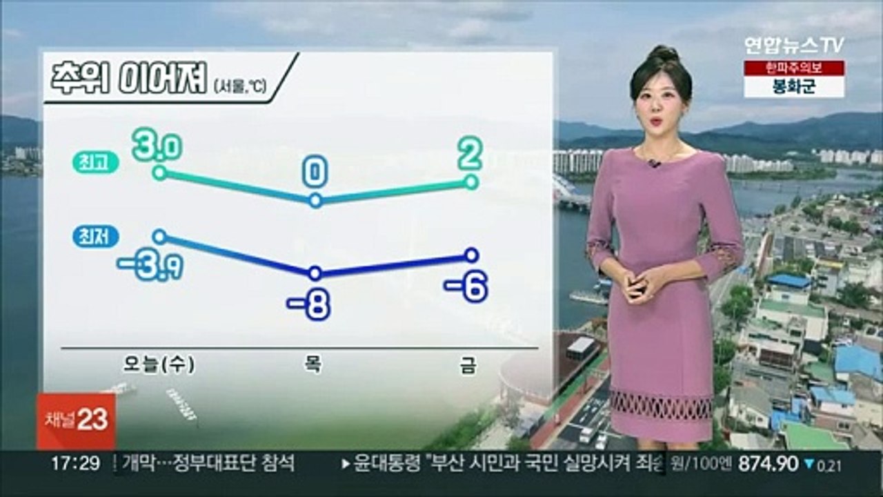 [날씨] 밤까지 전국 곳곳 눈…내일 아침 더 춥다, 서울 체감 -14'C