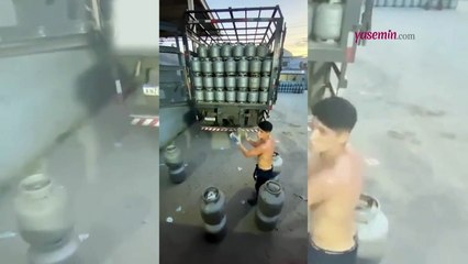 O görüntü izleyenleri hayrete düşürdü! "İzlerken belim ağrıdı"