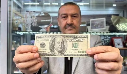 Cihazlar bile ayırt edemiyor! 20 yıldır sakladığı 100 doları satışa çıkardı