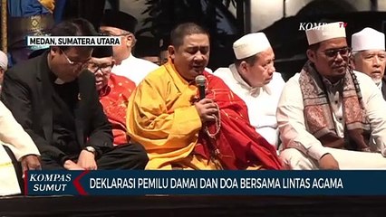 Melihat Momen Deklarasi Pemilu Damai di Medan
