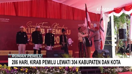 286 Hari, Kirab Pemilu 2024 Lewati 304 Kabupaten dan Kota