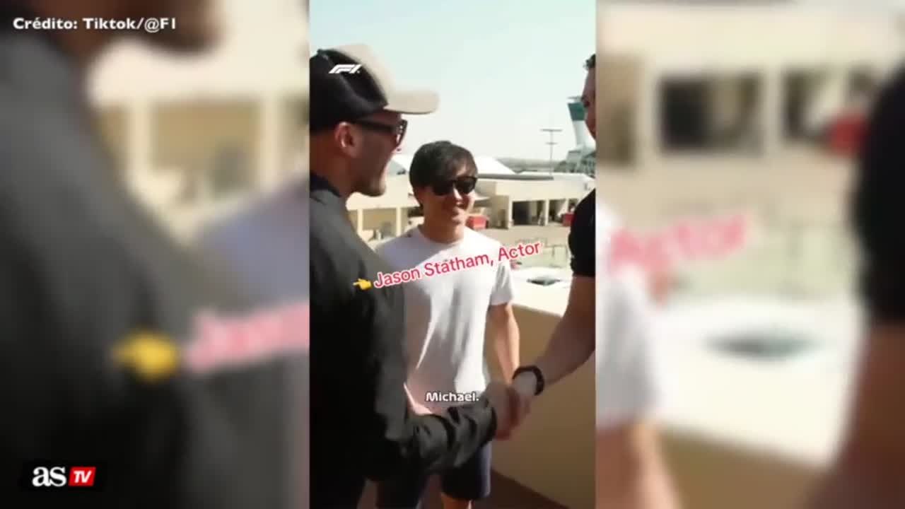 WATCH: Yuki Tsunoda’s dreams come true when he meets Jason Statham