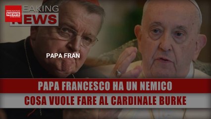 Papa Francesco Ha Un Nemico: Ecco Cosa Vuole Fare Al Cardinale Burke!