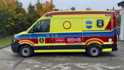 Strażacy ochotnicy z Węgorzyna z nowoczesną karetką