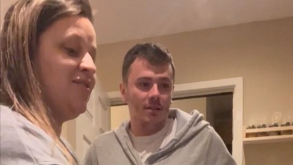 Playful wife has a fun time revealing gender of the baby to husband *Gender Reveal*