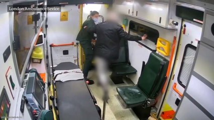 London Ambulance Service Video Shows Paramedic Pushed Out Of Vehicle By Man