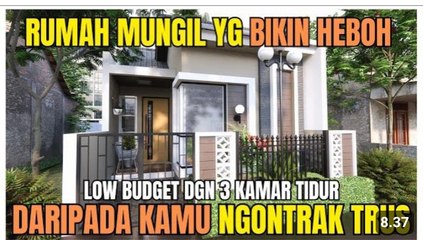 Desain Rumah Minimalis Modern, Lengkap Dengan Kamar Mandi!!