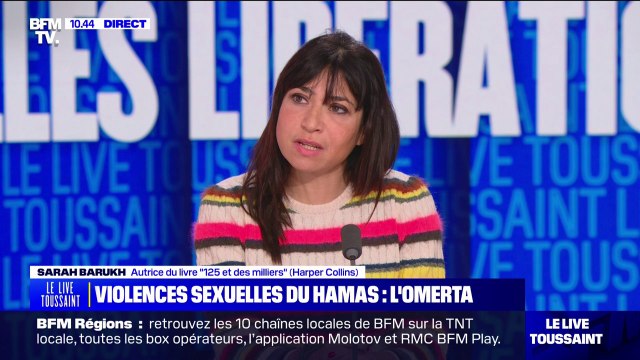 Exactions perpétrées par le Hamas envers les femmes: Je pense qu'il y a une méconnaissance de ce qui se passe sur place , affirme l'autrice Sarah Barukh
