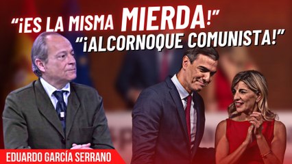 Eduardo García Serrano y su descripción visceral contra Yolanda y Sánchez por su compadreo con Hamás