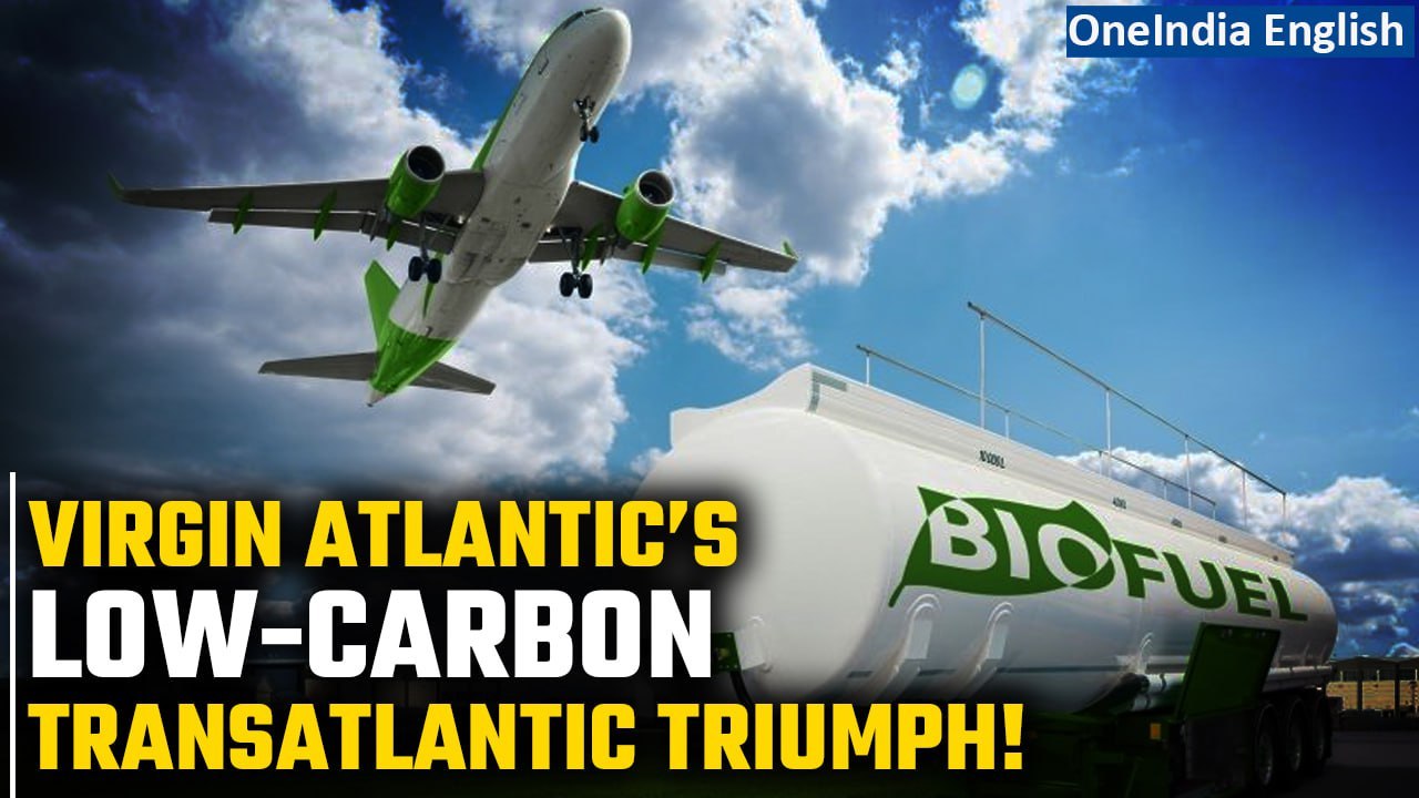 Virgin Atlantic Jet Lands After Maiden Transatlantic Flight On Low-Carbon Fuel | Oneindia News