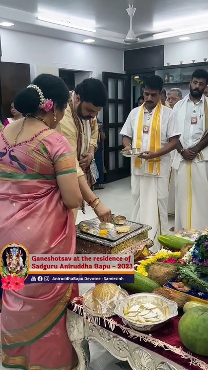 Naivedya offered to Ganpati Bappa
