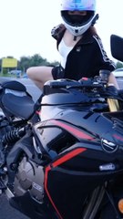 Beautiful girl bike riding.