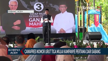 Cawapres nomor urut Tiga kampanye dari Sabang