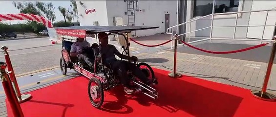 Yousef El Haouass and Salim Rhandi with their bycylcle