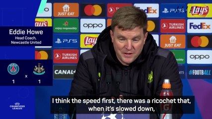 'Nothing we can do about it now" -Howe frustrated by controversial PSG penalty