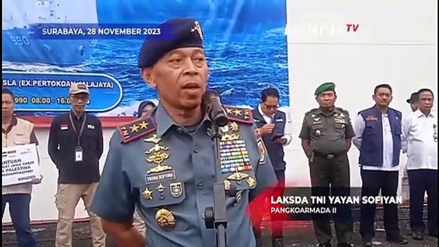 TNI AL Kirimkan Bantuan ke Palestina dengan KRI DR. Radjiman Wedyodiningrat-992