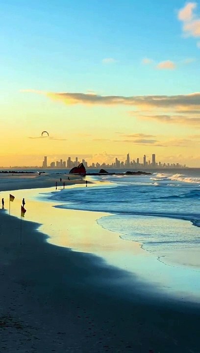 Coucher de soleil sur la Gold Coast en Australie !