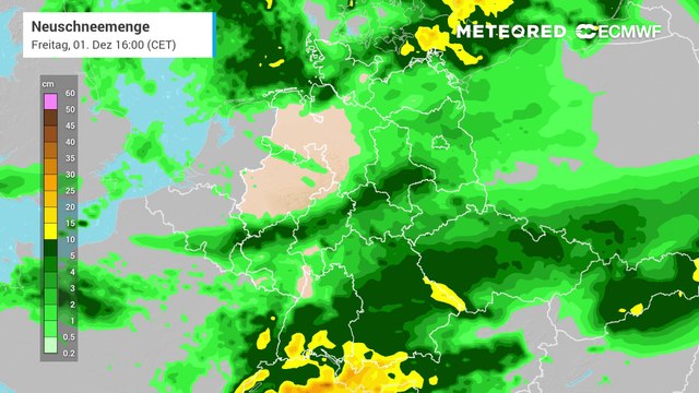 Mega Schneewalze rauscht über Teile von Deutschland hinweg! Das könnte zu einem heftigen Schneechaos führen!