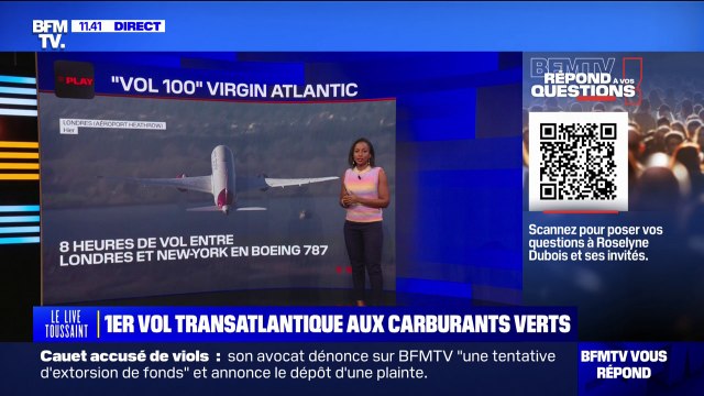 Un avion traversant l'Atlantique rien qu'avec des carburants verts , est-ce possible? BFMTV répond à vos questions