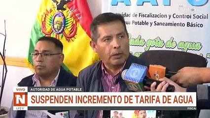 Suspenden el incremento del Agua y suspenden a la directora de la AAPS