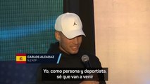 CARLOS ALCARAZ sobre la GRAN temporada de DJOKOVIC