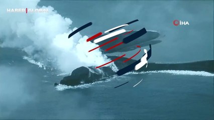 Japonya'da volkanik patlama: 200 metre yüksekliğe kaya parçaları püskürttü!