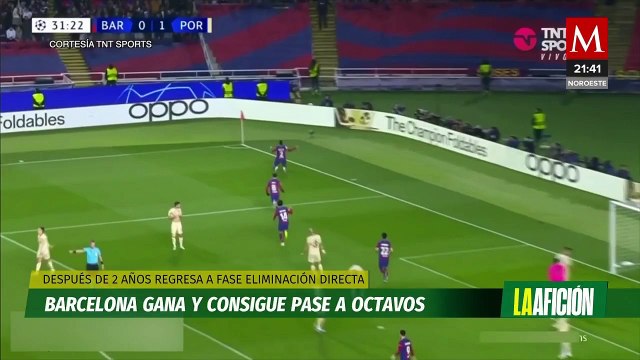Barcelona clasifica a los octavos de Champions League tras remontar al Porto