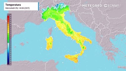 Mappa delle temperature