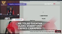 Tok! MK Tolak Gugatan Ulang Syarat Usia Capres-Cawapres