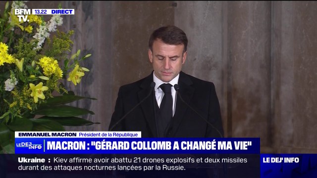 Vous avez cher Gérard, changé ma vie : Emmanuel Macron rend hommage à Gérard Collomb