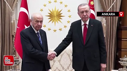 Cumhurbaşkanı Erdoğan, MHP Genel Başkanı Bahçeli'yi kabul etti
