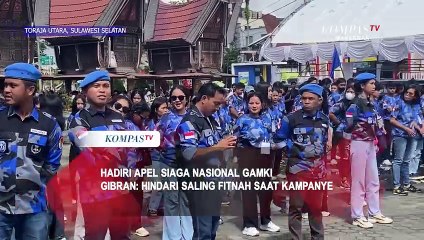 Hadiri apel siaga Nasional GAMKI, Gibran: hindari saling fitnah saat kampanye