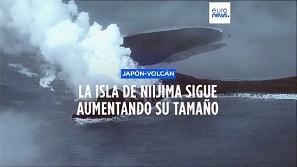 El tamaño de Niijima crece debido a las erupciones volcánicas
