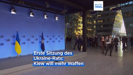 Download Video: Erster NATO-Ukraine-Rat in Brüssel: Kiew will mehr Waffen