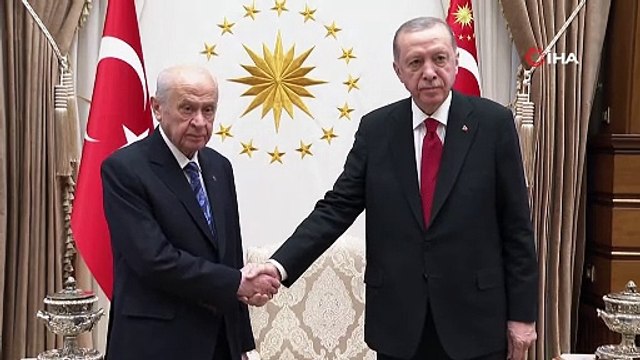 Cumhurbaşkanı Erdoğan, MHP Genel Başkanı Devlet Bahçeli ile bir araya geldi
