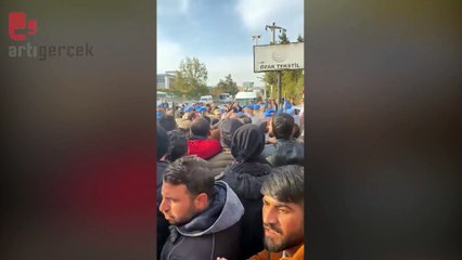 Özak Tekstil direnişine jandarma müdahalesi kamerada