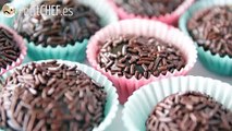 Brigadeiros brasileños de chocolate