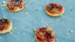 Discos de mini pizzas de hojaldre