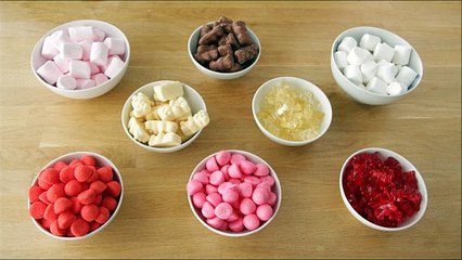 Tarta de chuches colorida