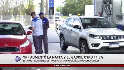 YPF AUMENTÓ LA NAFTA Y EL GASOIL OTRO 11,5%