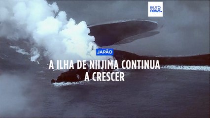 Ilha de Nijima cresceu 50 metros com erupção vulcânica