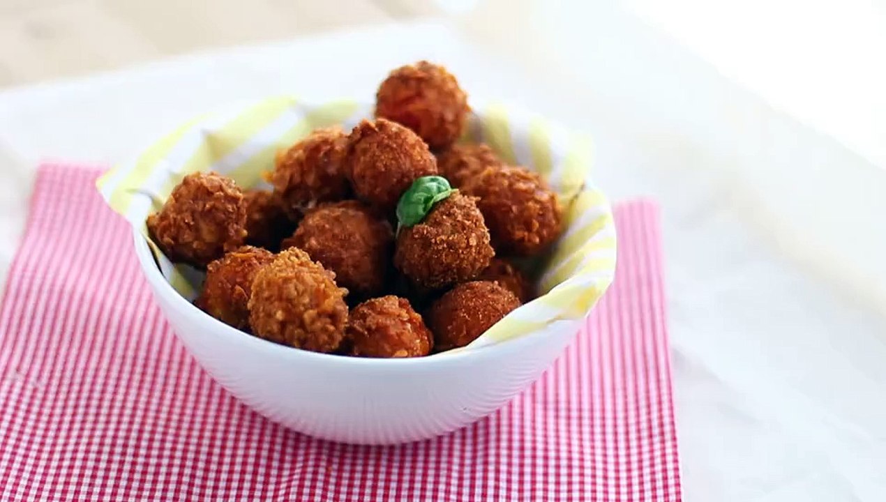 Tomates cherry crujientes para aperitivo