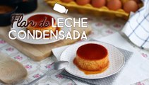 Flan de leche condensada con caramelo
