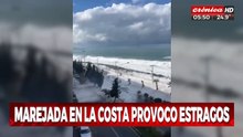 Marejada provoca estragos en la costa del Mar negro